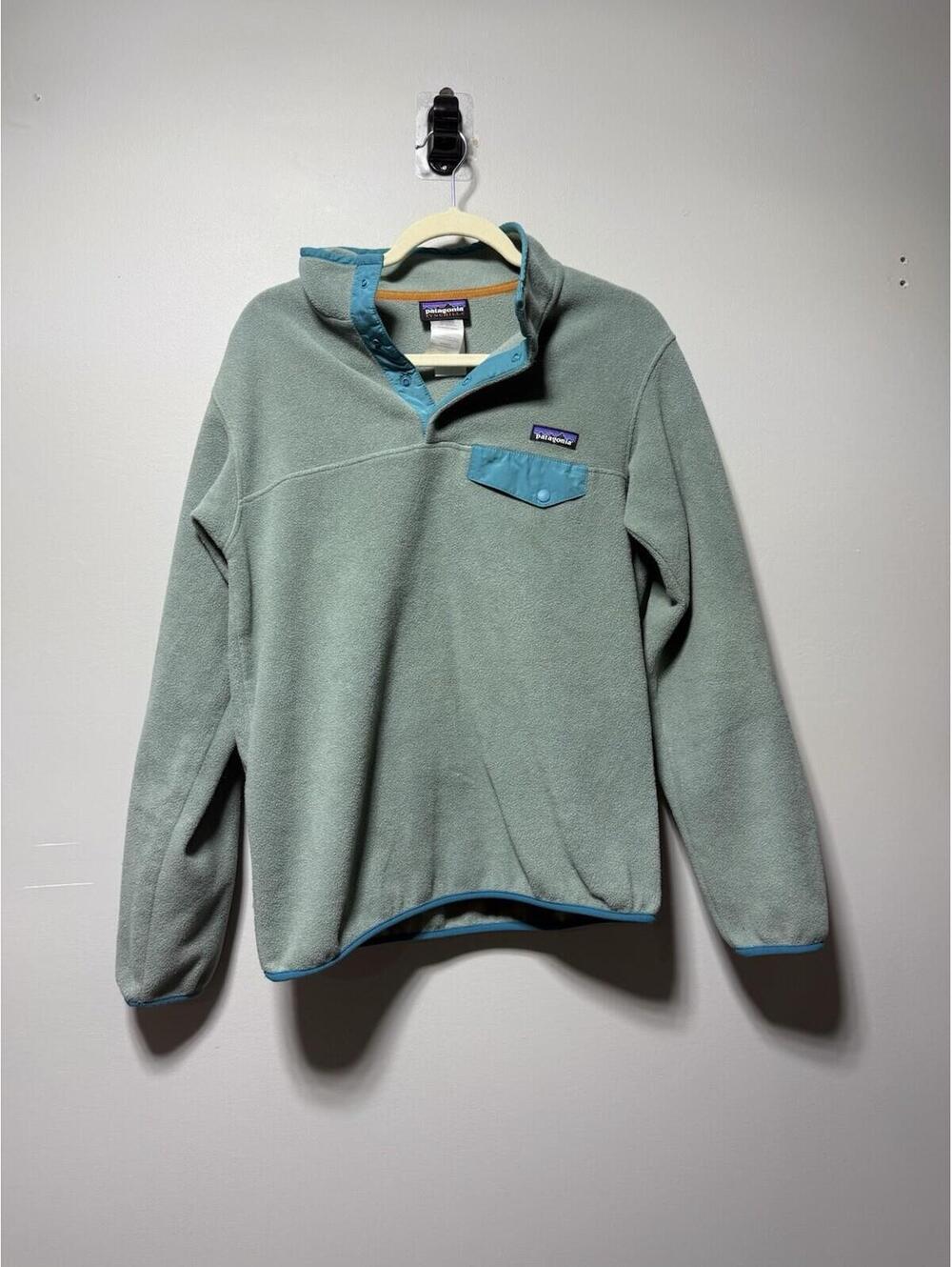 Patagonia Synchilla Snap-T Fleece Pullover Mint Green Teal M Gorpcore Hiking